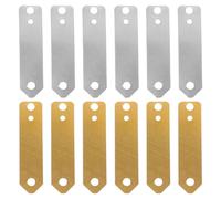 SHINEOFI Kit de 12 Bandes D’Anodes Cuivre et Zinc pour Expériences Scientifiques Électrodes pour Piles à Fruits Galvanoplastie Éducative Accessoires Électrochimiques pour Laboratoire