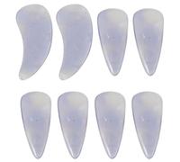 SHINEOFI Kit de 8 Médiators Réutilisables pour Guzheng en Plastique Pourpre, Forme Double Arc, Professionnel, pour Concert et Pratique, Améliore la Réponse Tonale des Cordes