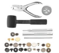 SHINEOFI Kit de Boutons-pression en Alliage Cuivre-zinc Outils de Fixation, Petit Format, Multi Compartiments, pour Vêtements et Loisirs Créatifs DIY