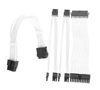 SHINEOFI Kit de Câbles d'alimentation Modulaires 4 Pièces Câble Mod PC 20cm d'alimentation Compatible ATX