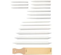 SHINEOFI Kit de Dessin 16 Pièces Stylo à Estomper Estompe pour Dessin Mélangeur en Papier et Bois Naturel pour Croquis Artistiques Ensemble Complet D'outils de Peinture et Usage Élève