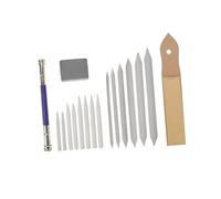SHINEOFI Kit de Dessin pour Débutants avec Estompes Papier Outils de Fusion Durables Gomme et Papier Abrasif pour Fusain Ensemble pour Croquis et
