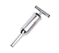 SHINEOFI Kit de Fabrication de Saucisses Acier Inoxydable Grand Format Tube de Remplissage Résistant et Facile à Nettoyer pour Viande Maison Poussoir Manuel pour Saucisses et Charcuterie