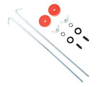 SHINEOFI Kit de Fixation de Batterie Voiture 10 Pouces en Métal Boulons en J Réglables Plateau de Maintien Robuste Support Sécurisé pour Montage Auto Ensemble 2 Pièces pour Fixation