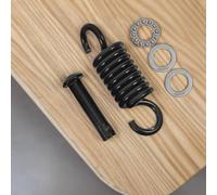 SHINEOFI Kit de Fixation pour Fauteuil Suspendu avec Ressorts Robustes Crochets de Suspension et Goupilles Installation Rapide sans Outils pour Chaise Hamac Sécurisée et Stable