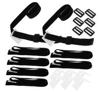 SHINEOFI Kit de Sangle pour Couverture Solaire de Piscine avec Boucle Fixation Solide et Protection Anti-dérapante Accessoires pour Enrouleur de Bâche Solaire Piscine