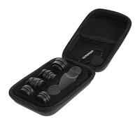 SHINEOFI Kit Objectifs pour Smartphone Lentilles Angle Macro Fisheye et Téléobjectif Compatibles Plupart des Téléphones Noir Ensemble Polyvalent pour Photo Mobile