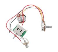 SHINEOFI Kit Pré-câblé Électrique pour Guitare avec Potentiomètre et Commutateur Positions Connecteur et Finition Chrome pour Contrôle Tonale et Volume