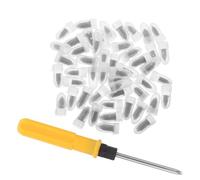 SHINEOFI Kit Réparation Crevaison Pneus Voiture Moto Électrique, Clous Caoutchouc Renforcés 25 Grands 25 Petits, Tournevis Inclus, Outil Compact Réparation Rapide et Solide