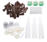 SHINEOFI Kit Système Culture Hydroponique Intérieur avec Paniers Robustes pour Jardin Potager Intérieur Accessoires Polyvalents sans Terre pour Croissance Stable et Support Fiable des