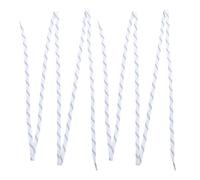 SHINEOFI Lacets de Patins de Hockey Cirés Blancs 96 Pouces, Anti-Gel | Polyester et Coton, Paire de Rechange pour Patins Glace, Ski, Usage Extérieur