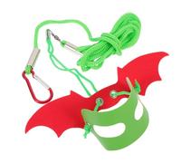 SHINEOFI Laisse de Noël pour en Ailes Harnais Léger et Solide pour Dragon Barbu Corde de Traction Réglable Accessoire Extérieur pour Reptiles Festifs