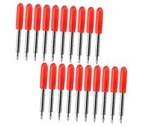 SHINEOFI Lames de Découpe pour Lettrage 50 Pcs, Acier au Tungstène 45°, Réglage Manuel, pour Film Réfléchissant et Ruban Adhésif