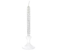 SHINEOFI Lampe à Huile en Verre Spirale Moyenne Rechargeable Bougie Pilier Nordique pour Dîner Romantique Décoration Intérieure Européenne Élégante et Ambiance Chaleureuse