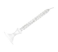 SHINEOFI Lampe à Huile en Verre Spirale Petite, Bougie Pilier Rechargeable, Design Nordique Transparent, Lampe Romantique pour Dîner aux Chandelles Intérieur, Décoration Maison Élégante