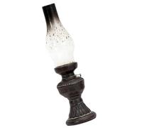 SHINEOFI Lampe Rétro en Résine Noire Facile à Installer et Utiliser, Décor Vintage pour Salon ou Camping en Plein Air, Lampe Ambiance Style Ancien