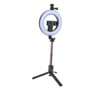 SHINEOFI Lampe Selfie LED Intégrée Trépied avec Éclairage Beauté pour Streaming et Photographie Mobile