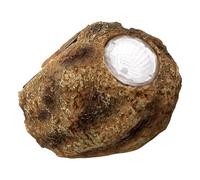 SHINEOFI Lampe Solaire Extérieure Jardin Résine Imitation Pierre Étanche Éclairage Décoratif Écologique avec Panneau Solaire Haute Efficacité pour Terrasse et Cour