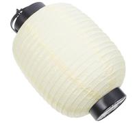 SHINEOFI Lanterne Pliante en Papier Beige 15 CM X 22 CM avec Lumière Intégrée Lanterne Décorative Japonaise pour Fêtes et Festivals Décoration Intérieure et Extérieure Lampe Suspendue