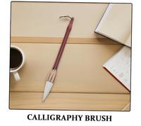 SHINEOFI Large Chinese Writing Brush With Ergonomic Wood Handle Soft And Firm Bristles For Calligraphy And Watercolor Painting Comfortable Grip For Beginners