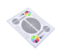 SHINEOFI Lens Focus Calibration Chart Color Wheel CCTV Installation Alignment Tool Durable for Indoor and Outdoor Camera Adjustment and Image Assessment