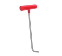 SHINEOFI Lève-plaque D’égout en Acier Inoxydable 28 Cm avec Poignée Gainée, Crochet Robuste Diamètre 10 Mm, Outil de Levage Polyvalent pour Couvercle de Regard et Drain Pluvial, Extraction