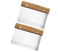 SHINEOFI Lot 2 Spatules à Crème Inox Graduées avec Manche Bois, Racloirs Pâtisserie Multifonctions pour Découpe Pâte, Cuisson et Tartinage, Ustensiles Pâtisserie Couleur Couleur Aléatoire