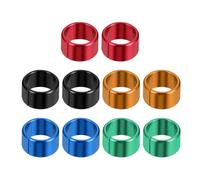 SHINEOFI Lot de 10 Bagues D'identification pour Pigeons et Oiseaux, Anneaux en Aluminium Colorés, Bagues Fendues Légères, Usage Extérieur pour Suivi et Marquage des Volailles