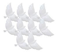 SHINEOFI Lot de 10 Ballons de Colombe Blanche pour Mariage, Décoration Fête Anniversaire, Ballon Léger en Latex, pour Jardin et Célébrations Festives