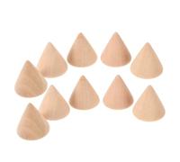 SHINEOFI Lot de 10 Cônes en Bois à Bricoler Non Vernis, 3,1 Cm Accessoires Artisanaux pour Créations Décoratives et Projets DIY