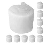 SHINEOFI Lot de 10 Mousses Filtrantes Blanches pour Aquarium 100 X 12 X 3 CM Mousse Filtrante Haute Densité Réutilisable Matériau Filtrant pour Eau Douce et Eau de Mer Média Filtrant