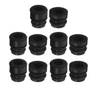 SHINEOFI Lot de 10 Pieds Amortisseurs en Caoutchouc Haute Résilience pour Base de Tronçonneuse Noire, Coussin Antidérapant Réduit Vibrations et Fatigue pour Usage Intensif