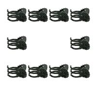 SHINEOFI Lot de 10 Pinces en Plastique pour Orchidées Clips de Fixation de Jardin Résistants Support pour Plantes Grimpantes et Fleurs Protection le Vent Vert et Marron Aléatoire