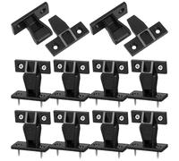 SHINEOFI Lot de 10 Raccords à Emboîter pour Panneaux de Meubles Connecteurs Rapides Ajustables Système de Fixation Push-In pour Panneaux D’Armoire Accessoires de Connecteurs de Meubles