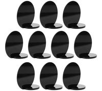 SHINEOFI Lot de 10 Set de Panneaux Réservés Ronds en Acrylique Noir 12 Cm, Numéros de Table Réutilisables pour Mariage, Réception et Restaurant, Marque-places DIY pour Décoration de Table
