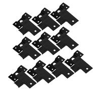 SHINEOFI Lot de 10 Sets de Supports Muraux en Fer pour Enceintes de Bibliothèque et Surround Fixation Stable pour Équipements Audio Lourds Optimisation D’Espace pour Home Cinéma et