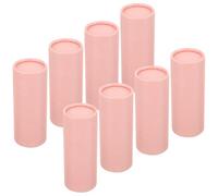 SHINEOFI Lot de 10 Tubes en Papier Kraft Rose avec Couvercle, Boîte Ronde Multifonction pour Emballage et Conservation de Bouteilles de Thé 30ml