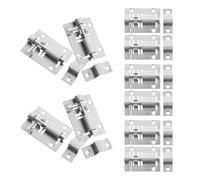 SHINEOFI Lot de 10 Verrous à Glissière 2 Pouces en Acier Inoxydable 304, Loquets de Porte Intérieure et Fenêtre, Serrure Coulissante Robuste pour Armoires et Portes de Chambre, Sécurité