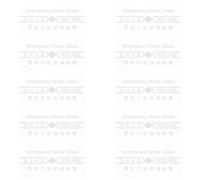 SHINEOFI Lot de 10 Vitres en Verre pour Interrupteurs Manuels d'Alarme Incendie, Étanches et Résistantes à la Chaleur, Adaptées à la Maintenance de Propriétés et Protection d'Urgence