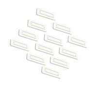 SHINEOFI Lot de 12 Dispositifs De Fixation Muraux avec Parasurtenseur Organiseur D'Extension Intérieur Prise Murale Support De Multiprise Fixateur De Multiprise Plastique Blanc