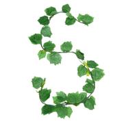 SHINEOFI Lot de 12 Guirlandes de Vigne Artificielle à Grandes Feuilles Vertes Décoration pour Nid D’Animaux de Compagnie Accessoires pour Terrarium Reptile Feuilles en Rotin Décor Naturel