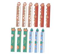 SHINEOFI Lot de 12 Règles Flexibles Magnétiques de Noël Pliables et Résistantes à L'Usure Motifs Cartoonesques de Rennes Taille Moyenne Accessoires Scolaires Portables pour Maison et