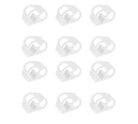 SHINEOFI Lot de 12 Serrage-câble en Silicone pour Tube Plastique, Clip de Contrôle de Débit Compact, Fixation Fiable pour Tuyaux Siphon, Usage Industriel, Couleur Transparente