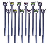 SHINEOFI Lot de 12 Stylos à Bille Créatifs de Diable pour Halloween, Stylos à Gel Confortables Recharge Remplaçable, pour Écrire et Décorer Pendant les Fêtes