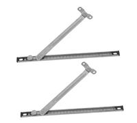 SHINEOFI Lot de 2 Barres de Verrouillage en Acier Argenté pour Fenêtre, Dispositif de Sécurité Télescopique Compact, Réglable, pour Balcon et Patio