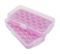 SHINEOFI Lot De 2 Boîtes à Bobines Vides En Plastique, 28 Compartiments, Porte-bobine, Grand Rangement, Adapté Aux Machines à Coudre, Outil De Couture Organisé, Usage Professionnel Et Loisirs Créatifs