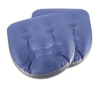 SHINEOFI Lot de 2 Coussins de Siège Gonflables Épais Bleus avec Ventouses, Rehausseurs de Bain Réglables pour Spa et Sauna, Accessoires de Bain pour Détente et Confort Adulte