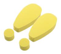 SHINEOFI Lot de 2 Décorations Antenne Voiture en Mousse Jaune Forme Point D'exclamation, Couvre-antennes Universels pour SUV et Camions, Accessoires Extérieurs pour Toits D'antenne,