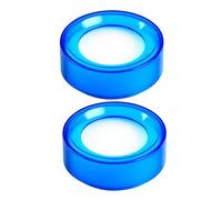 SHINEOFI Lot de 2 Éponges Rondes pour Bureau, Humidifiantes pour Doigts, pour La Manipulation D'argent, Les Opérations Bancaires, Le Comptage D'argent, Le Bureau Et La Maison, Bleues