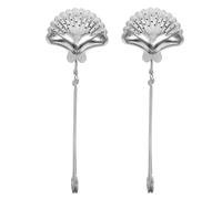 SHINEOFI Lot de 2 Filtres à Thé en Acier Inoxydable 304, Infuseurs Coquillage pour Infusion de Thé en Vrac la Maison Bureau